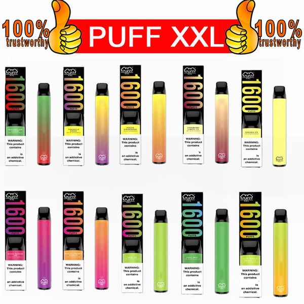 Puff XXL Disposable Vape pen Pods Device Puff xxl 850mAh Battery 1600 puffs Puff Bar Pre-filled Kit disposable e cigarettes
Puff XXL Disposable Vape pen Pods Device Puff xxl 850mAh Battery 1600 puffs Puff Bar Pre-filled Kit disposable e cigarettes