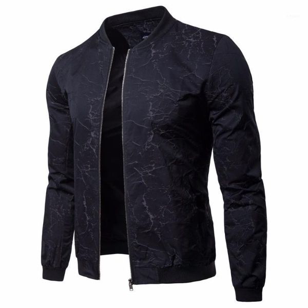 2018 new men's spring and autumn coat fashion printing casual stand collar men's jacket tide models jk0161, Black;brown
2018 new men's spring and autumn coat fashion printing casual stand collar men's jacket tide models jk0161, Black;brown