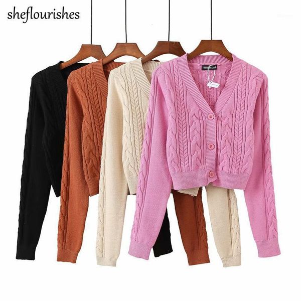 2020 knitted cardigan women vintage sweater long sleeve botton up cardigan pink v neck cropped sweater twist black autumn1, White
2020 knitted cardigan women vintage sweater long sleeve botton up cardigan pink v neck cropped sweater twist black autumn1, White