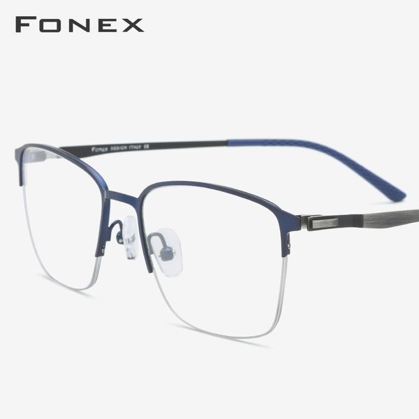 alloy optical eyeglasses frame men ultralight square prescription glasses frames male half myopia korean screwless eyewear 9846 t200428, Silver
alloy optical eyeglasses frame men ultralight square prescription glasses frames male half myopia korean screwless eyewear 9846 t200428, Silver