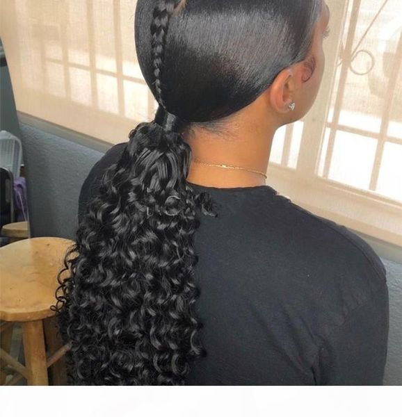 ponytail human hair drawstring ponytail extensions curly tail postiche queue de cheval en cheveux humains 120g factory outlet, Black
ponytail human hair drawstring ponytail extensions curly tail postiche queue de cheval en cheveux humains 120g factory outlet, Black