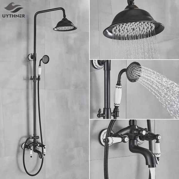 black shower faucet bath shower mixer tap 8 rainfall shower head bath set with hand bathtub faucet wall mounted bbyjzt lipper
black shower faucet bath shower mixer tap 8 rainfall shower head bath set with hand bathtub faucet wall mounted bbyjzt lipper