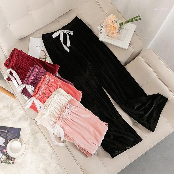 women's sleepwear 2021 autumn women pajamas velour sleep pants soft nightwear home clothes casual velvet bottoms loose pyjamas sleepwea, Black;red
women's sleepwear 2021 autumn women pajamas velour sleep pants soft nightwear home clothes casual velvet bottoms loose pyjamas sleepwea, Black;red