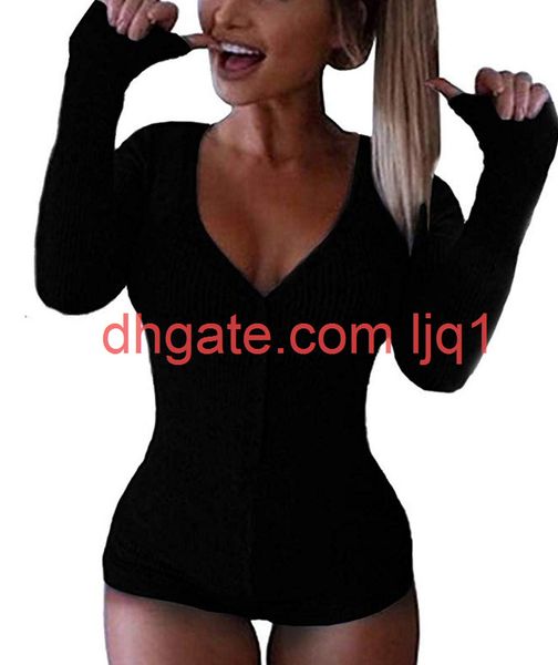 new single breasted knitted long sleeve slim deep v jumpsuit, Black;white 
new single breasted knitted long sleeve slim deep v jumpsuit, Black;white