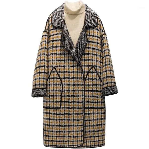 spring long wool jacket 2019 new korean lapel loose jacket overcoat woman v-neck drop-shoulder loose winter plaid wool coat1, Black
spring long wool jacket 2019 new korean lapel loose jacket overcoat woman v-neck drop-shoulder loose winter plaid wool coat1, Black