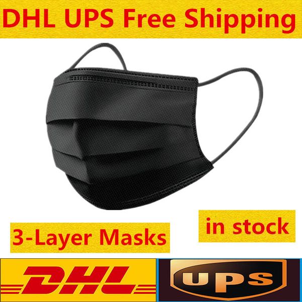 dhl black disposable face masks 3-layer protection mask with earloop mouth face sanitary outdoor masks
dhl black disposable face masks 3-layer protection mask with earloop mouth face sanitary outdoor masks