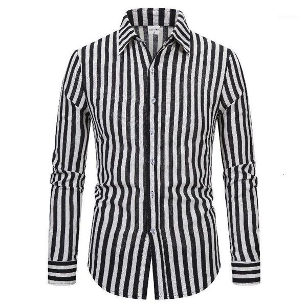 2019 men's wear lapel cotton flax long sleeve shirt shirt1, White;black
2019 men's wear lapel cotton flax long sleeve shirt shirt1, White;black