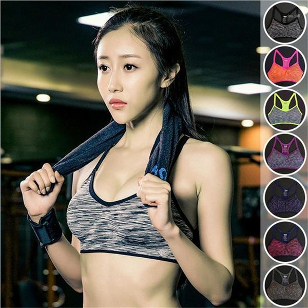 gym clothing women yoga vest seamless fitness sports bra underwear bras padded athletic running tights1, White;black
gym clothing women yoga vest seamless fitness sports bra underwear bras padded athletic running tights1, White;black