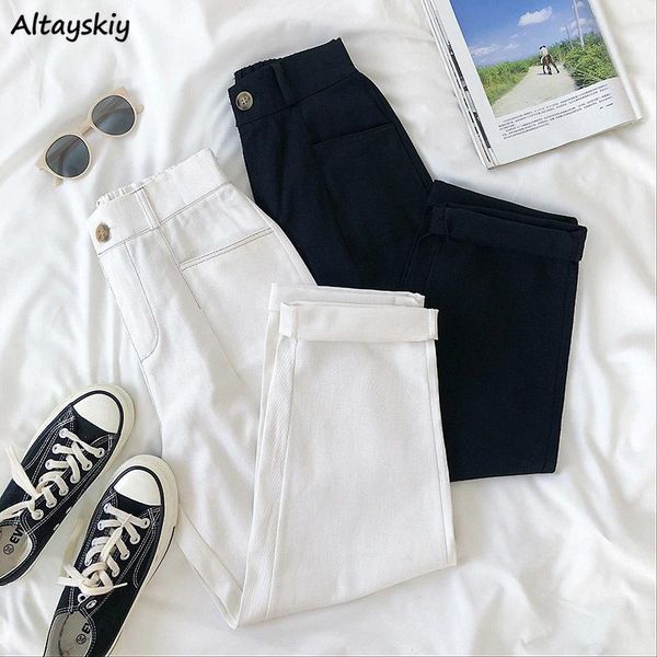 high waist jeans women teen girls design pure chic new all-match full length zipper straight casual ins retro ulzzang simple, Blue
high waist jeans women teen girls design pure chic new all-match full length zipper straight casual ins retro ulzzang simple, Blue