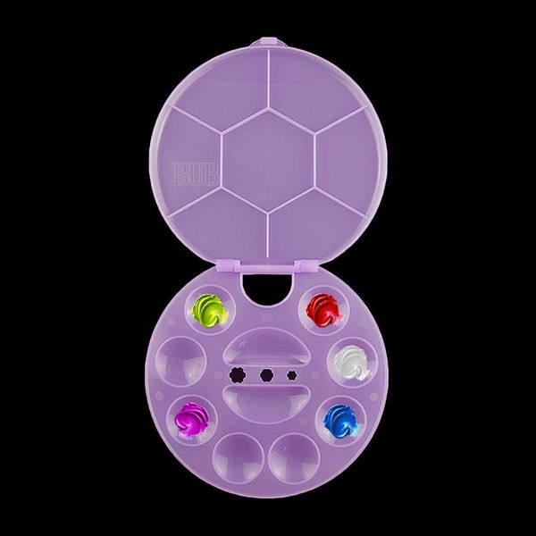 1 pc plastic palette art paint drawing tray flap cover disc double tray polish palette dish for mixing colors manicure art tools
1 pc plastic palette art paint drawing tray flap cover disc double tray polish palette dish for mixing colors manicure art tools