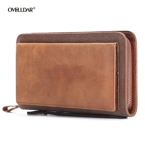 wallets retro waterproof oil wax cloth wallet vertical leather card bag head layer cowhide coin purse male hand clutch, Red;black
wallets retro waterproof oil wax cloth wallet vertical leather card bag head layer cowhide coin purse male hand clutch, Red;black