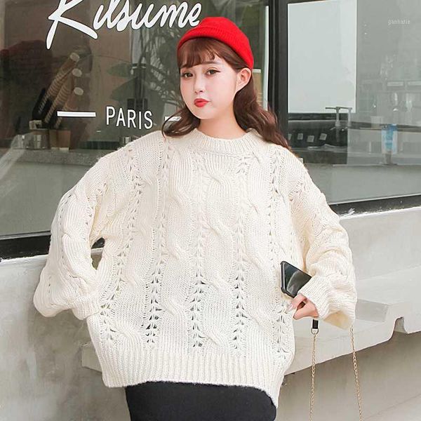 oversized twisted knitting pullovers sweaters women long sleeve o-neck loose korean casual fashion femme 2020 autumn winter1, White;black
oversized twisted knitting pullovers sweaters women long sleeve o-neck loose korean casual fashion femme 2020 autumn winter1, White;black