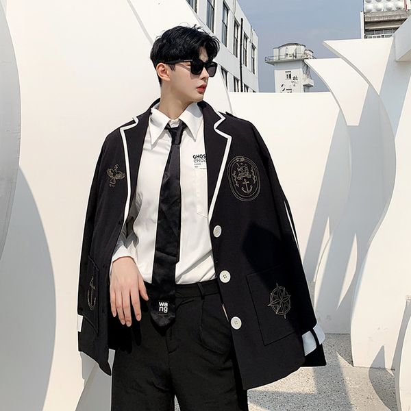 2021 new autumn winter stylist piece web celebrity embroider school small wind man's loose thickened student suit kvxp, White;black
2021 new autumn winter stylist piece web celebrity embroider school small wind man's loose thickened student suit kvxp, White;black