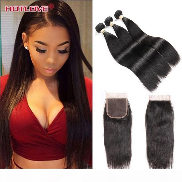 ove hair brazilian virgin human straight hair 3 bundles with lace closure middle three part natural black ing, Black;brown
ove hair brazilian virgin human straight hair 3 bundles with lace closure middle three part natural black ing, Black;brown