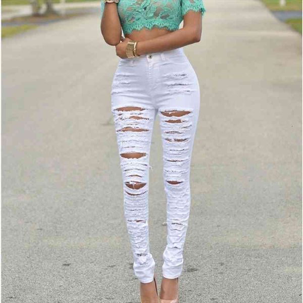 autumn summer hole ripped jeans women denim high waist pencil pants capris skinny slim black white jeans female, Blue
autumn summer hole ripped jeans women denim high waist pencil pants capris skinny slim black white jeans female, Blue