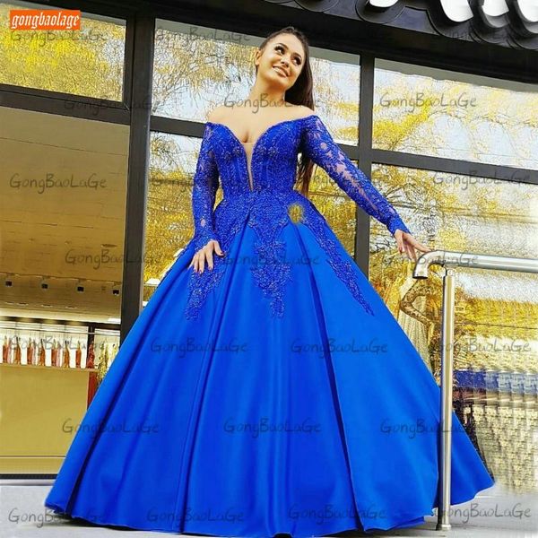 party dresses long sleeves evening gowns royal blue 2021 vestido de festa casamento custom made women lace up abendkleider, White;black
party dresses long sleeves evening gowns royal blue 2021 vestido de festa casamento custom made women lace up abendkleider, White;black
