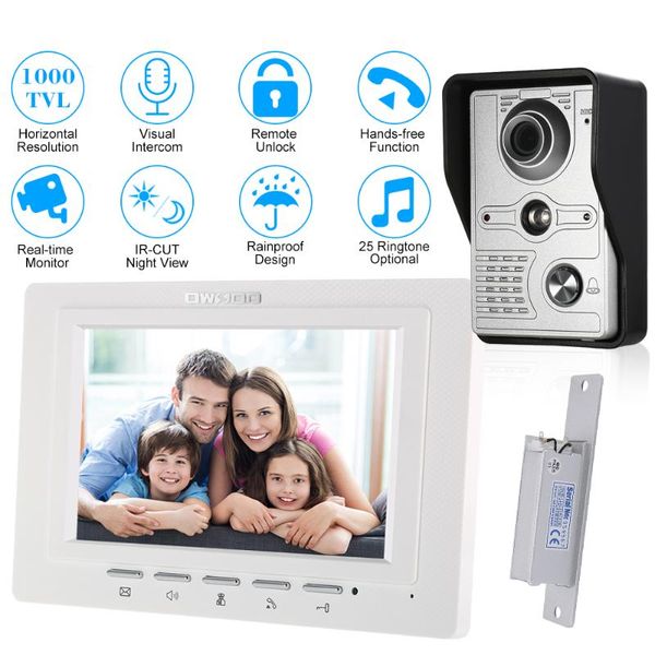 video door phones owsoo 7inch wired doorbell lock indoor monitor with ir-cut rainproof outdoor camera visual intercom phone
video door phones owsoo 7inch wired doorbell lock indoor monitor with ir-cut rainproof outdoor camera visual intercom phone