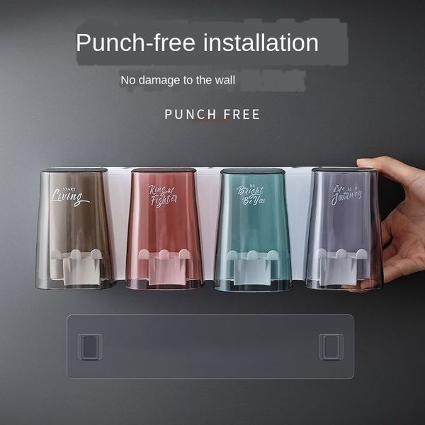 toothbrush holder set no hole brushing cup mouthwash cup squeezing toothpaste artifact toothbrush cup washing household shelf package
toothbrush holder set no hole brushing cup mouthwash cup squeezing toothpaste artifact toothbrush cup washing household shelf package
