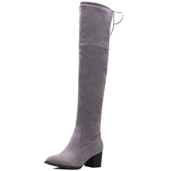 sjjh women over-the-knee velvet boots with point toe chunky plush warm long boots fashion casual elegant shoes large size q267, Black
sjjh women over-the-knee velvet boots with point toe chunky plush warm long boots fashion casual elegant shoes large size q267, Black