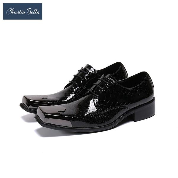 christia bella new british metal square toe men business oxford leather shoes black wedding party derby shoes lace up men
christia bella new british metal square toe men business oxford leather shoes black wedding party derby shoes lace up men
