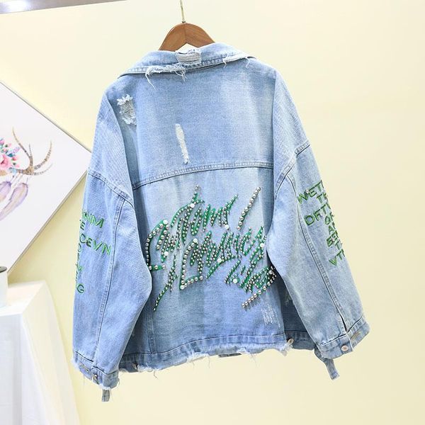 women's jackets fashion spring and autumn heavy work beaded embroidery loose hole wild cowboy short coat, Black;brown
women's jackets fashion spring and autumn heavy work beaded embroidery loose hole wild cowboy short coat, Black;brown