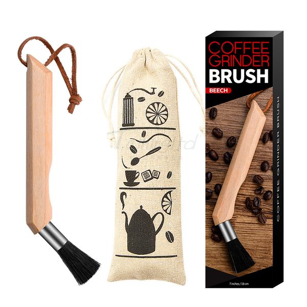 coffee grinder cleaning brush, heavy handle & natural bristles wood dusting espresso brush accessories with storage bag q0109
coffee grinder cleaning brush, heavy handle & natural bristles wood dusting espresso brush accessories with storage bag q0109
