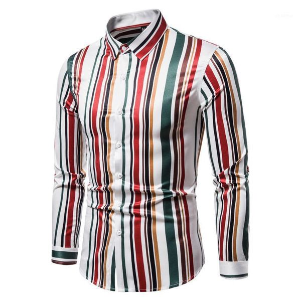 colorful stripe shirt men 2020 long sleeve slim fit shirts button up men dress business shirt camisa masculina manga longa 4xl1, White;black
colorful stripe shirt men 2020 long sleeve slim fit shirts button up men dress business shirt camisa masculina manga longa 4xl1, White;black