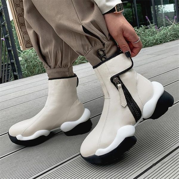 pxelena plus size 34-42 genuine leather chunky platform dad shoes 2020 autumn winter punk gothic ankle boots thick sole comfort, Black
pxelena plus size 34-42 genuine leather chunky platform dad shoes 2020 autumn winter punk gothic ankle boots thick sole comfort, Black