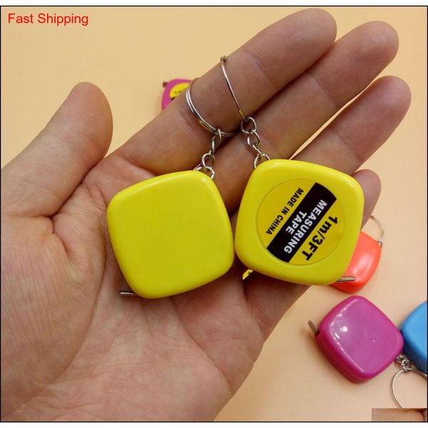 mini 1m tape measure with keychain small steel ruler portable pulling rulers retractable tape measures flexib qylvrp yh_pack