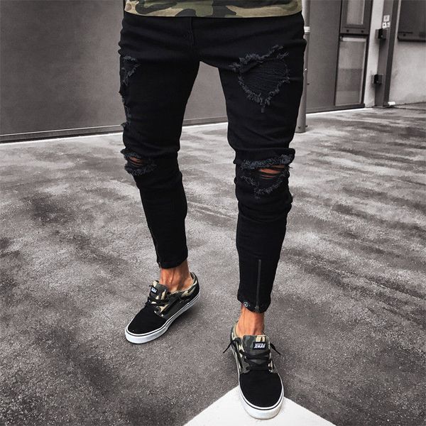 mens cool designer brand black jeans ny ripped destroyed stretch slim fit hop pants with holes for men
mens cool designer brand black jeans ny ripped destroyed stretch slim fit hop pants with holes for men