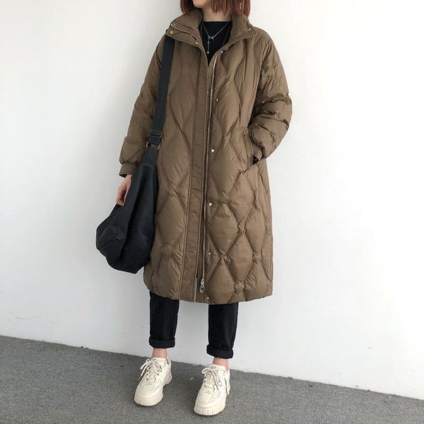 winter white duck down jacket female literary leisure loose collar restoring ancient ways of long thickening warm coat, Black
winter white duck down jacket female literary leisure loose collar restoring ancient ways of long thickening warm coat, Black