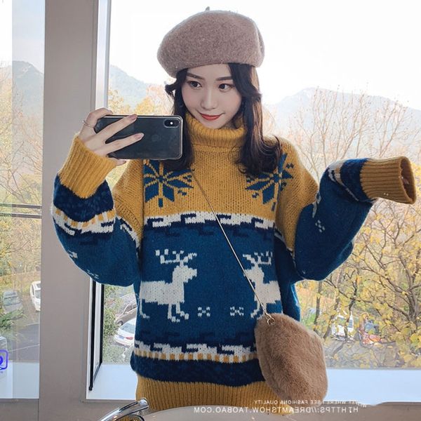 new christmas sweaterfor autumn winter 2020 female snowflake elk polo new christmas sweater sweater sweaterfor autumn winter 2020 female sno, White;black
new christmas sweaterfor autumn winter 2020 female snowflake elk polo new christmas sweater sweater sweaterfor autumn winter 2020 female sno, White;black