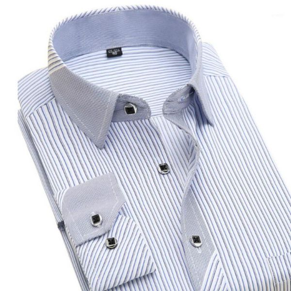 men's casual shirts autumn striped fashion men dress long sleeve brand clothing social non-iron formal business men's shirt1, White;black
men's casual shirts autumn striped fashion men dress long sleeve brand clothing social non-iron formal business men's shirt1, White;black