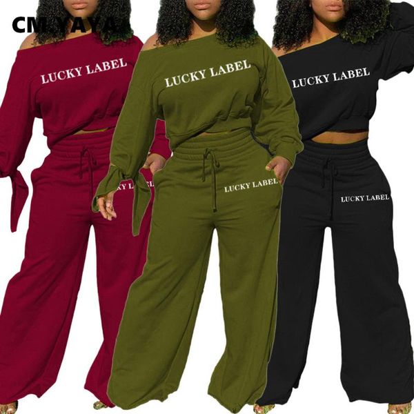 women's tracksuits cm.yaya lucky lable sweatsuit set off shoulder sweatshirt straight pants active tracksuit two piece fitness outfit, Gray
women's tracksuits cm.yaya lucky lable sweatsuit set off shoulder sweatshirt straight pants active tracksuit two piece fitness outfit, Gray