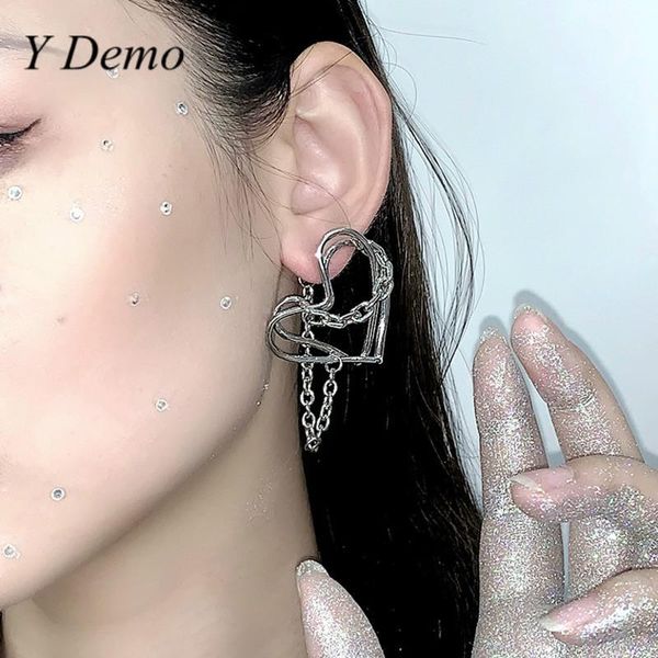 stud y demo 1 pair harajuku punk heart shaped earring women casual sweet lovely hollow out chains earrings, Golden;silver
stud y demo 1 pair harajuku punk heart shaped earring women casual sweet lovely hollow out chains earrings, Golden;silver