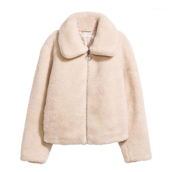 women's fur & faux perhaps u women black khaki jacket zipper turn down collar high street c01281
women's fur & faux perhaps u women black khaki jacket zipper turn down collar high street c01281