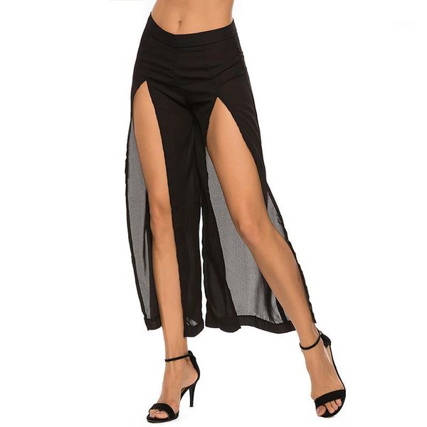 fashion casual high waist loose summer pants plus size split women pants chiffon wide leg trousers 20201, Black;white
fashion casual high waist loose summer pants plus size split women pants chiffon wide leg trousers 20201, Black;white