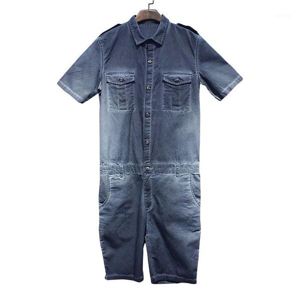 2020 new summer mens jumpsuit overalls jeans fashion hiphop short sleeve a piece trousers mens casual denim jumpsuit1, Blue
2020 new summer mens jumpsuit overalls jeans fashion hiphop short sleeve a piece trousers mens casual denim jumpsuit1, Blue