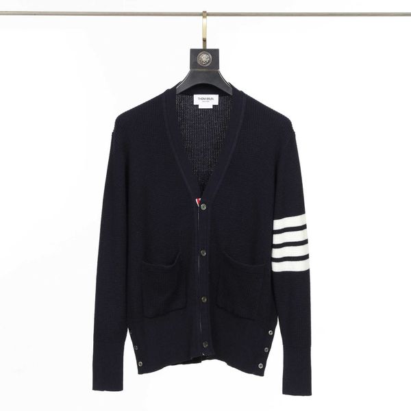 tb thom brand sweater women cardigan casual striped wool v-collar outerwear pockets waffle design korean, Black
tb thom brand sweater women cardigan casual striped wool v-collar outerwear pockets waffle design korean, Black