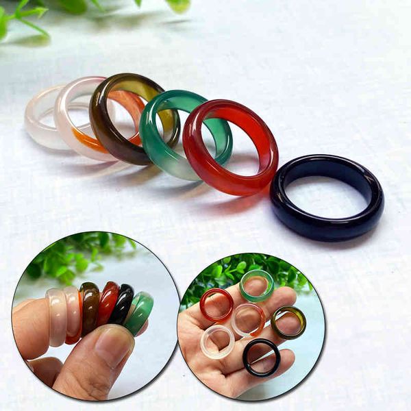 band ring multicolor black green red agates created circle natural stone finger rings charms christmas, Silver
band ring multicolor black green red agates created circle natural stone finger rings charms christmas, Silver