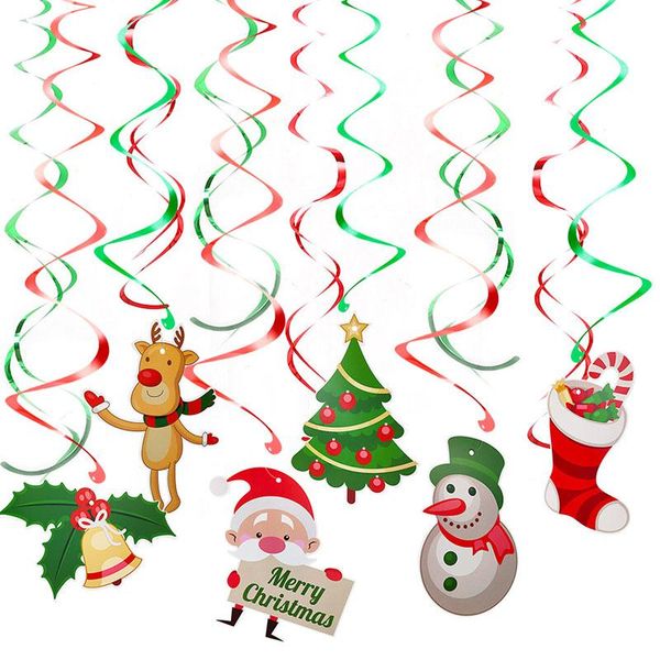 1set christmas santa claus elk ceiling swirl hanging ornaments for home xmas party decoration favors kids gift pendant supplies
1set christmas santa claus elk ceiling swirl hanging ornaments for home xmas party decoration favors kids gift pendant supplies