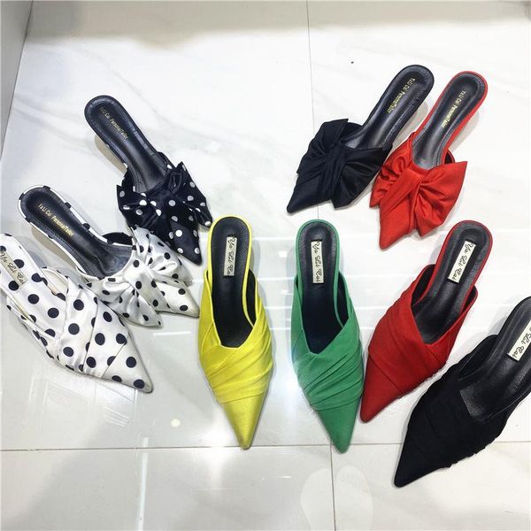 shoes woman 2021 slippers heels female mule luxury slides pointed toe pantofle low high mules thin designer cover new rome pu, Black
shoes woman 2021 slippers heels female mule luxury slides pointed toe pantofle low high mules thin designer cover new rome pu, Black
