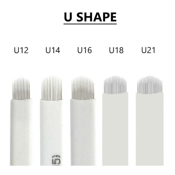100pcs white tattoo needle u shape u12/u14/u16/u18/u21 eyebrow tattoo microblading blades for permanent makeup 100p qylnwg 
100pcs white tattoo needle u shape u12/u14/u16/u18/u21 eyebrow tattoo microblading blades for permanent makeup 100p qylnwg