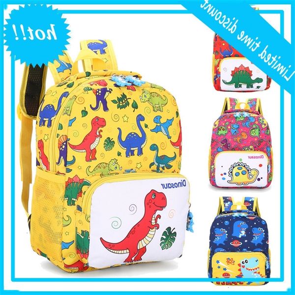 new kindergarten cartoon anti lost schoolbag dinosaur nylon printed children's backpack
new kindergarten cartoon anti lost schoolbag dinosaur nylon printed children's backpack