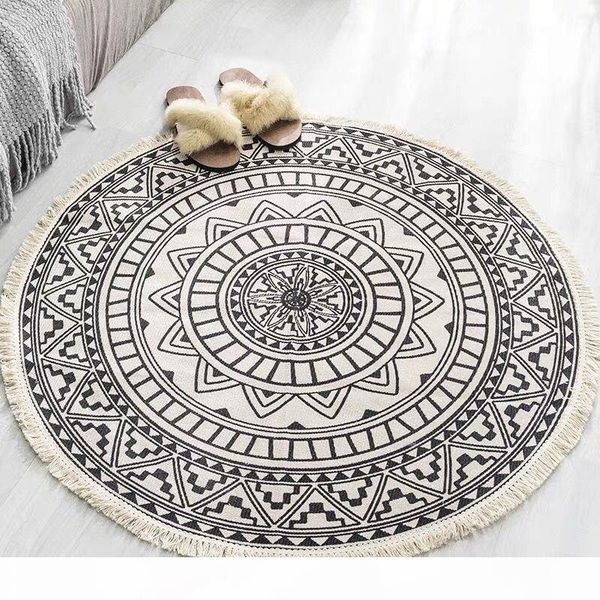 handmade woven round tassel mat for bathroom bedside yoga sport foot carpet prayer rugs
handmade woven round tassel mat for bathroom bedside yoga sport foot carpet prayer rugs