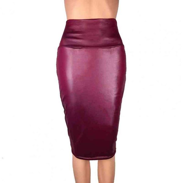 skin-friendly charming high waist solid color midi skirt imitation leather bodycon skirt skinny for party, Black
skin-friendly charming high waist solid color midi skirt imitation leather bodycon skirt skinny for party, Black