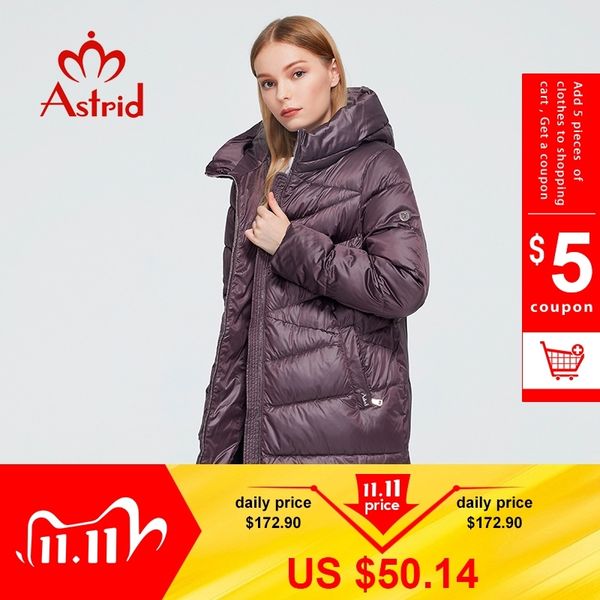 astrid new winter women's coat women long warm parka fashion jacket hooded bio-down female clothing brand new design 9215 201103, Black
astrid new winter women's coat women long warm parka fashion jacket hooded bio-down female clothing brand new design 9215 201103, Black