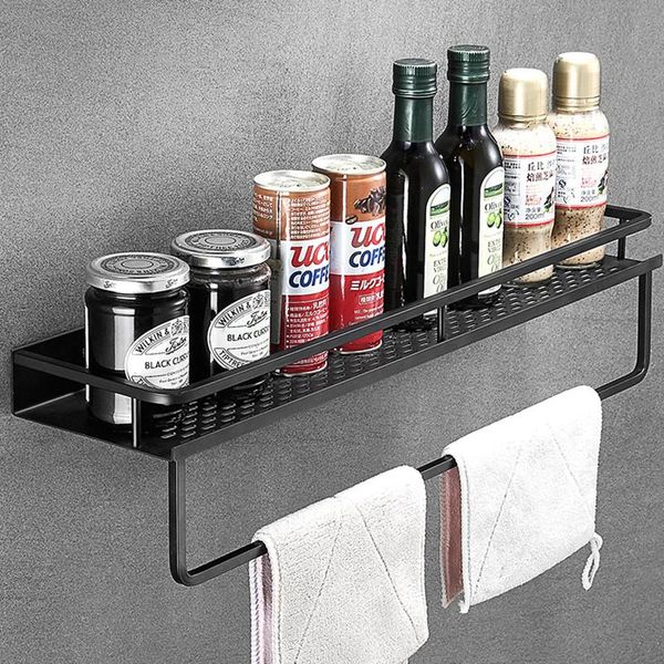 hooks & rails bathroom shelf black aluminum wall-mounted square shampoo cosmetic shelves kitchen nets storage rack organizer
hooks & rails bathroom shelf black aluminum wall-mounted square shampoo cosmetic shelves kitchen nets storage rack organizer