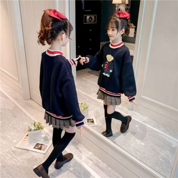 sle sweater foreign autumn new 2020 middle school universi winter wear children's plush and thickened girls, Black
sle sweater foreign autumn new 2020 middle school universi winter wear children's plush and thickened girls, Black