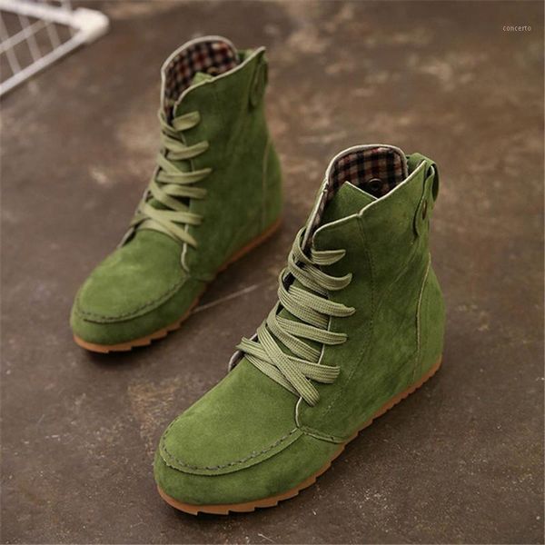 new 2020 autumn women ankle boots green pink black lace up all match women flat boots big size 35-431
new 2020 autumn women ankle boots green pink black lace up all match women flat boots big size 35-431